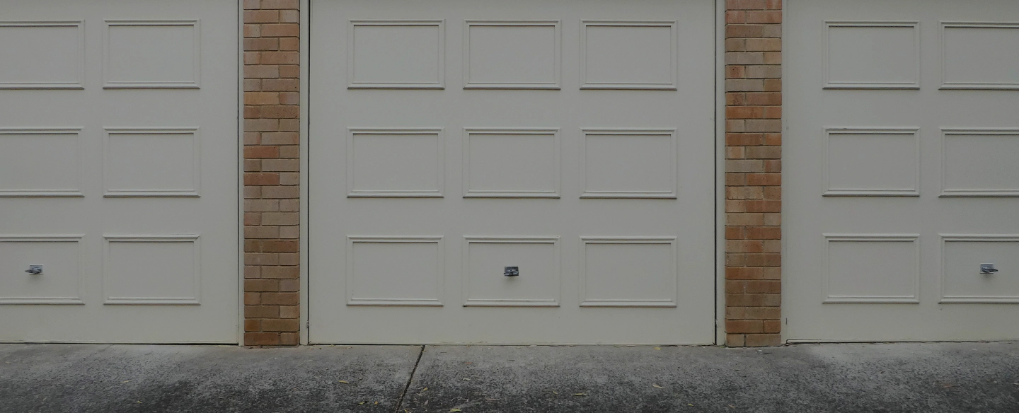 white garage doors